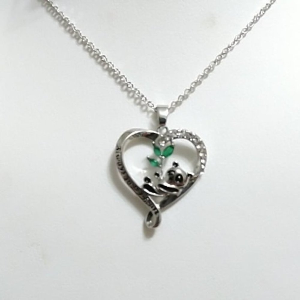 ALWAYS IN MY HEART PANDA NECKLACE
